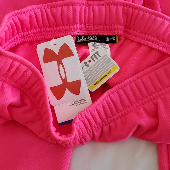NEW with tags Under Armour Youth Jogger in Pink - Picture 3 of 3